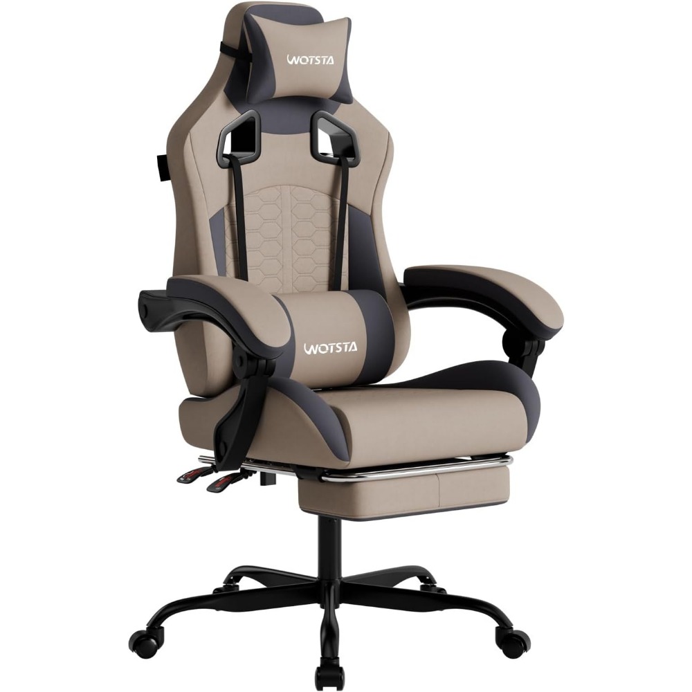 Gaming Chair - Ergonomic Gaming Chair with Massage, Footrest