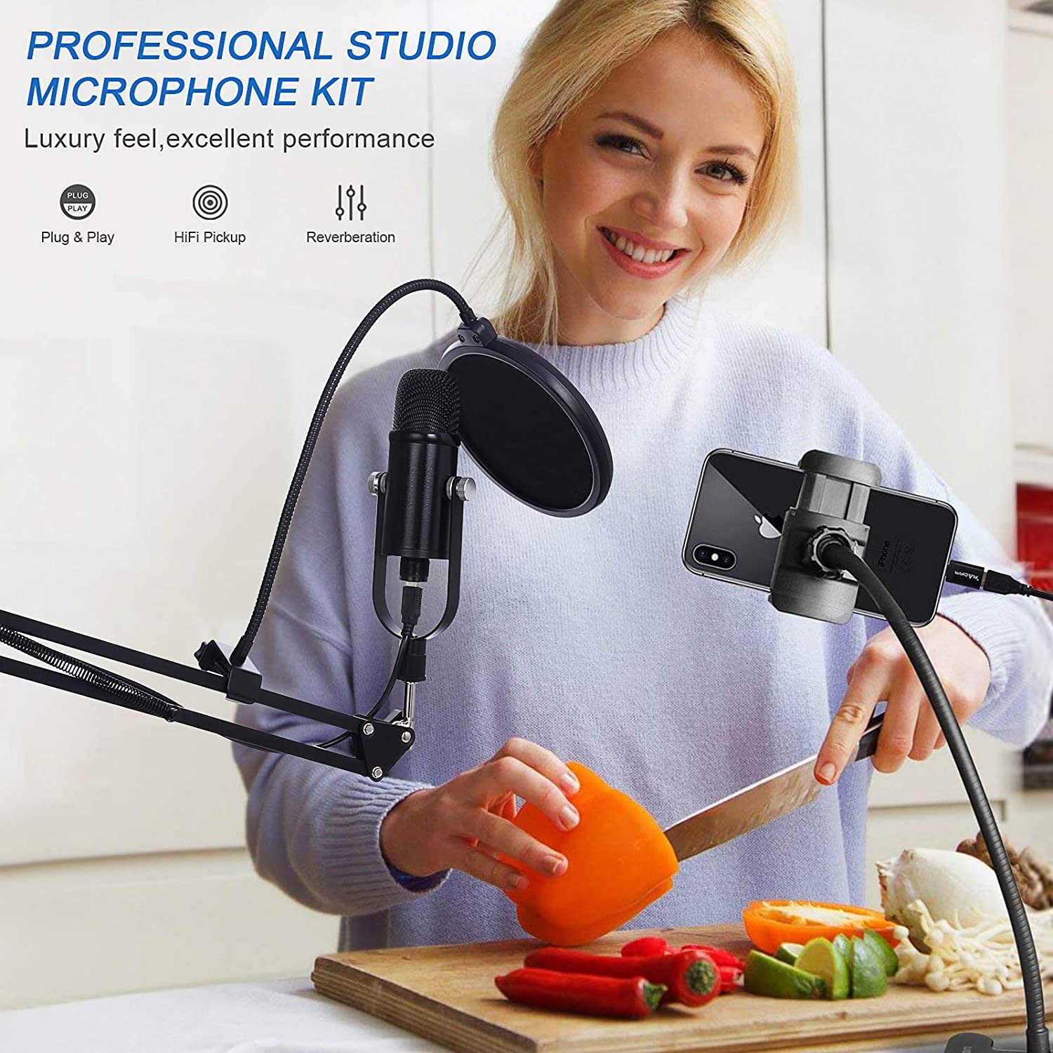 BM86 USB Condenser Microphone  - Pc Gaming Youtuber 评论和价格
