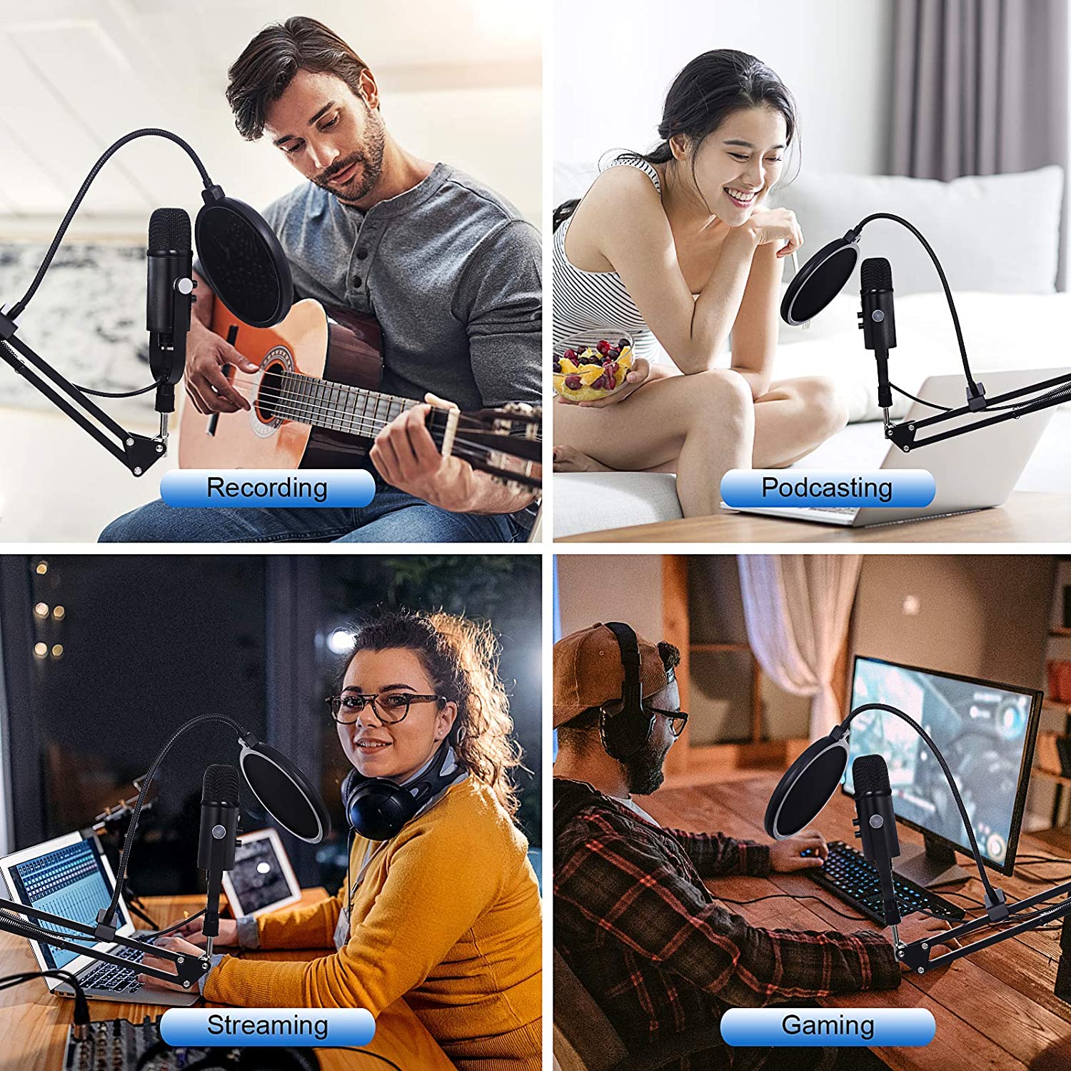 BM86 USB Condenser Microphone  - Pc Gaming Youtuber 评论和价格