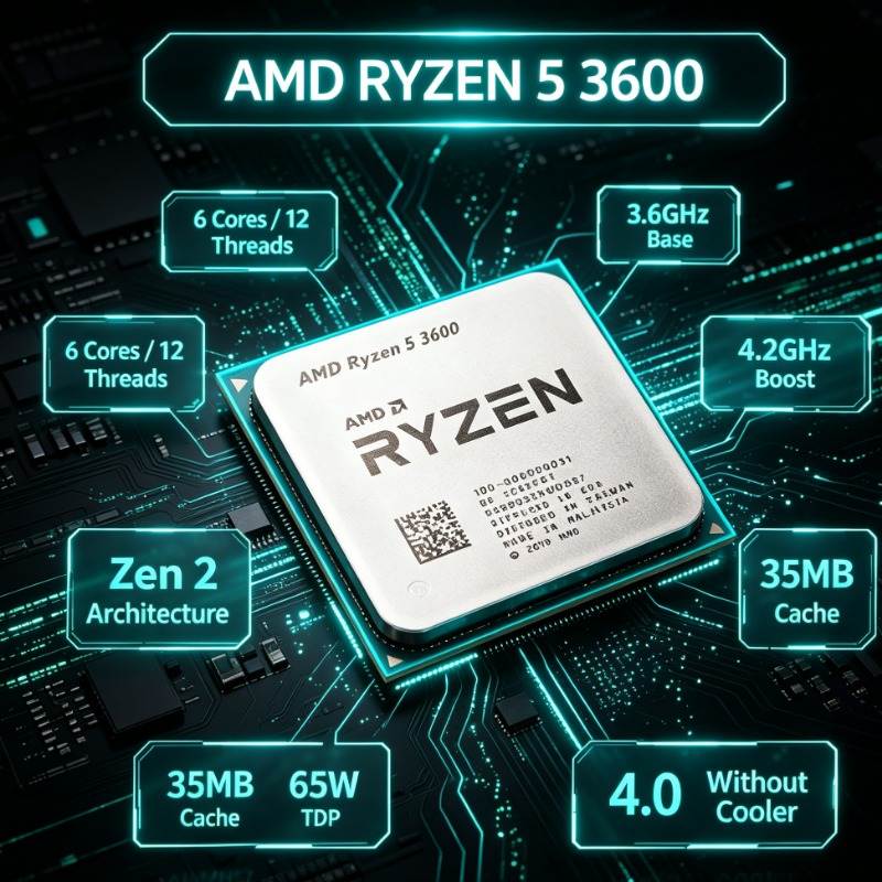 AMD Ryzen R5 3600 Gaming PC CP - Pc Gaming Cpu 评论和价格