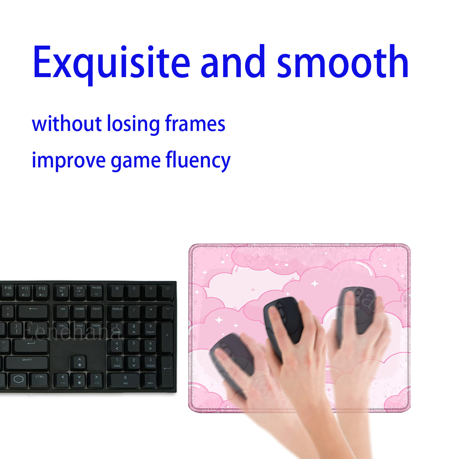 Cute Pink Clouds Small Size Mo - Pc Gaming Cloud Free 评论和价格