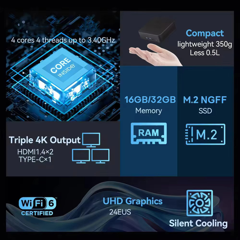 2026 Intel N150 Mini PC Protab - Pc Gaming Sultan 评论和价格