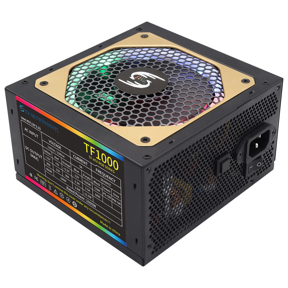 T.F.SKYWINDINTL 1000W Rgb ATX  - Pc Gaming Watt 评论和价格