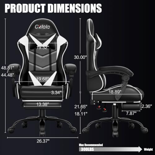 Gaming Chair with Footrest Rac - Gaming Chair 评论和价格