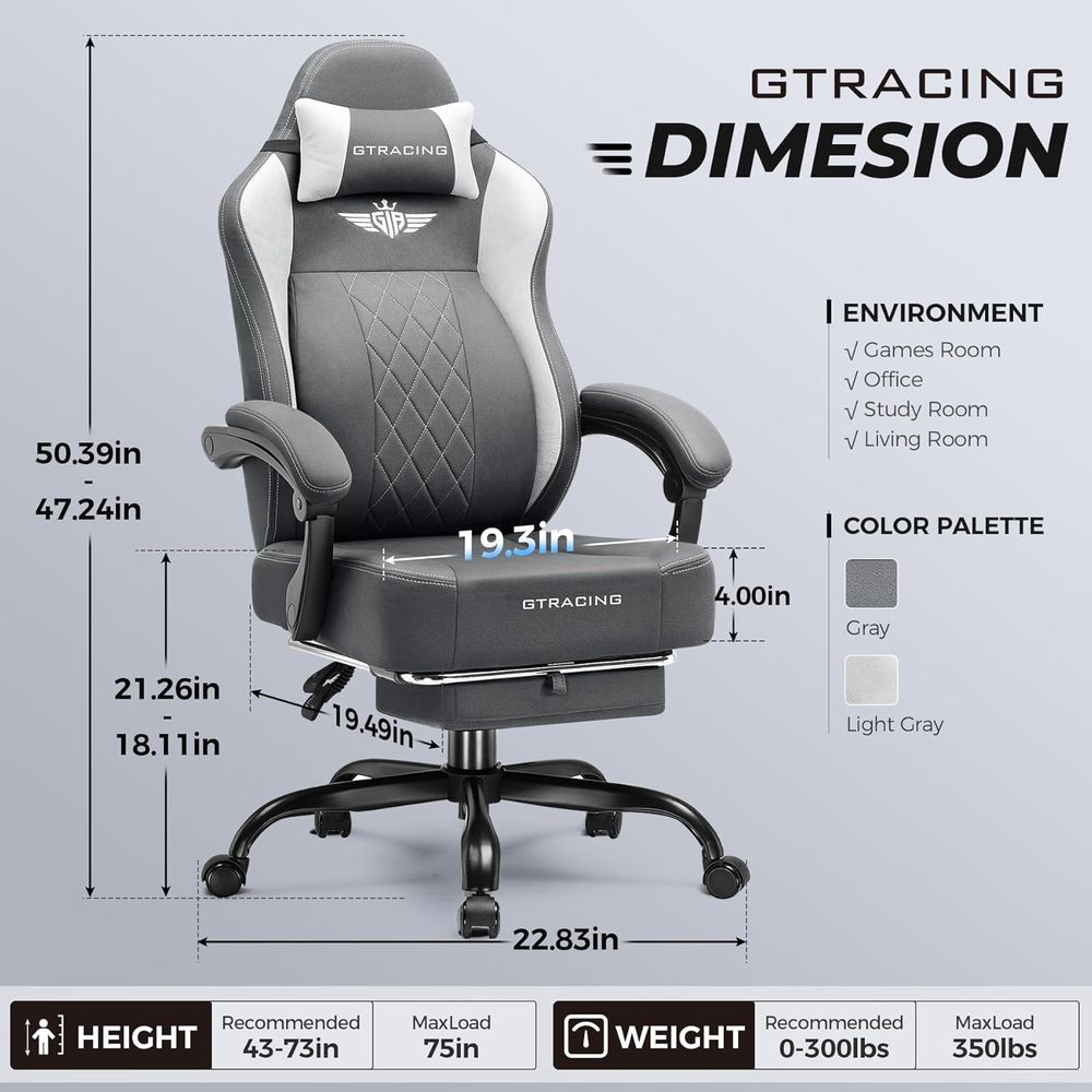 Ergonomic High-Back Gaming Cha - Gaming Chair 评论和价格