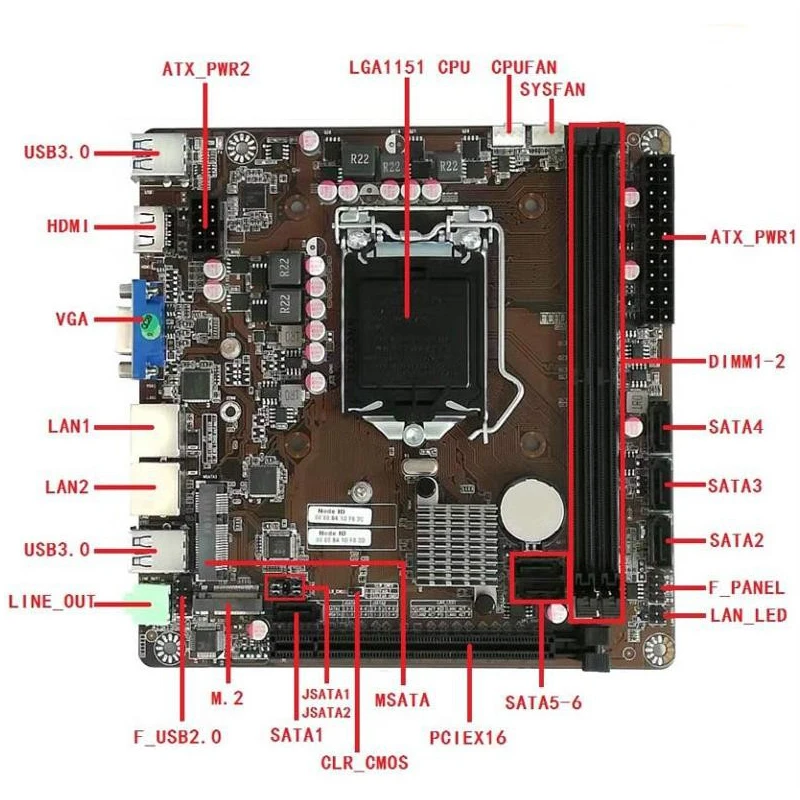 B365 Mini-ITX Motherboard LGA  - Pc Gaming I3 评论和价格