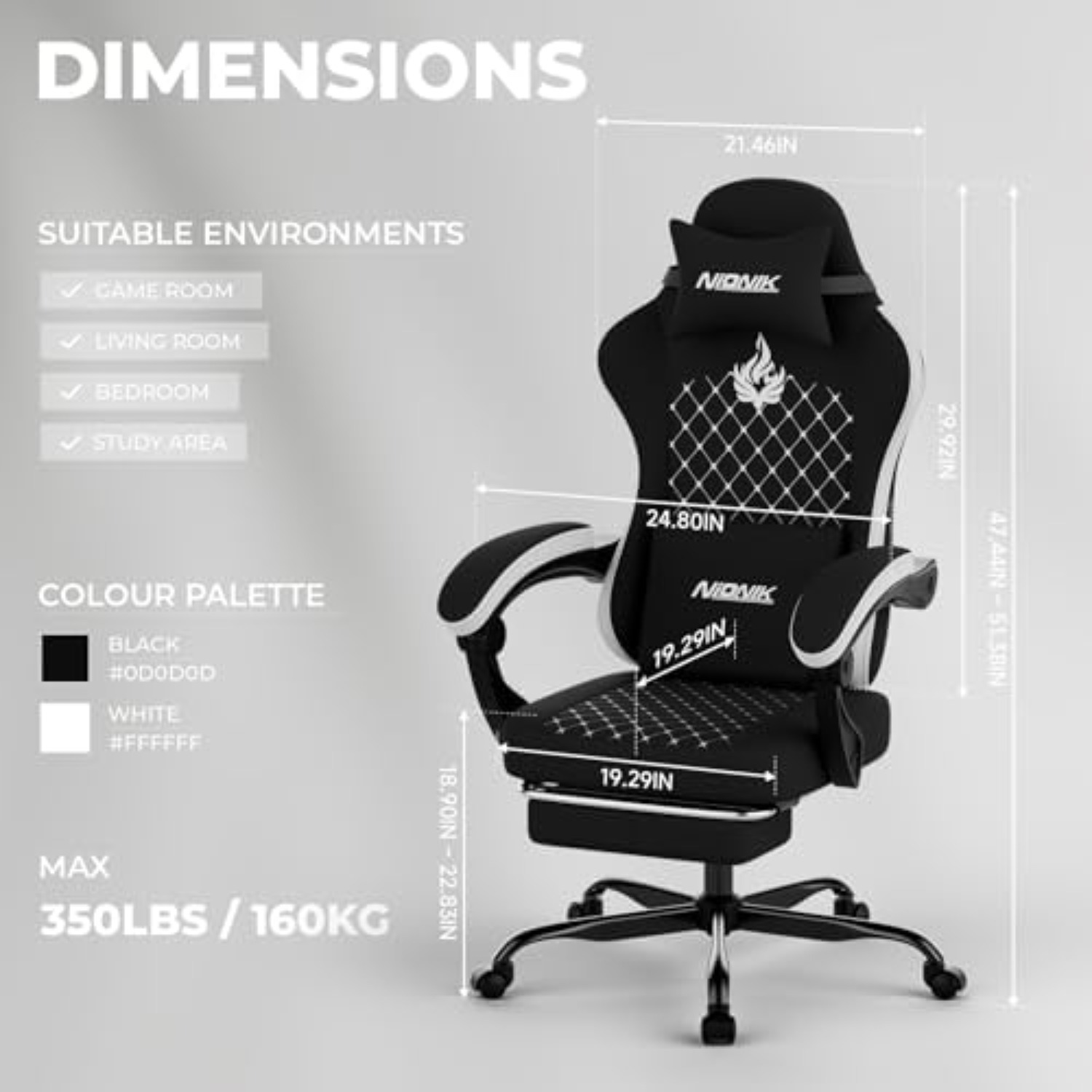 Gaming Chair with Massage,Ergo - Gaming Chair 评论和价格