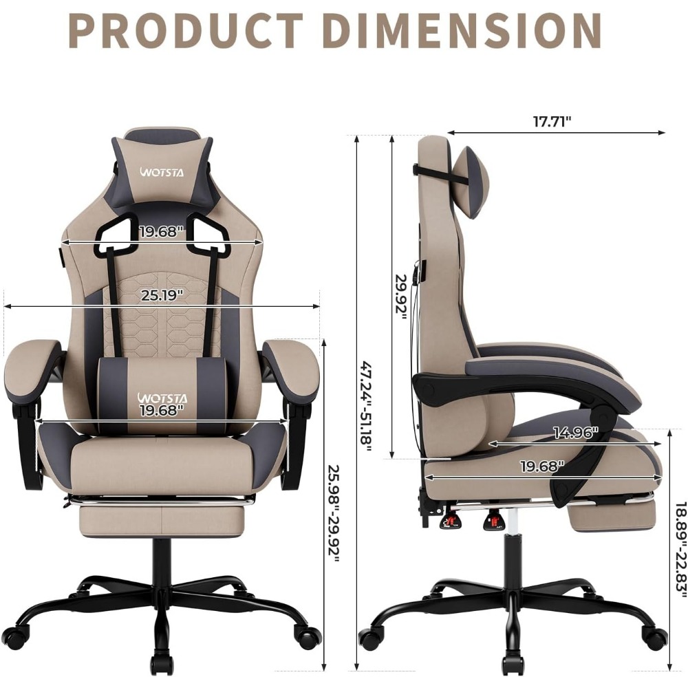 Ergonomic Gaming Chair with Ma - Gaming Chair 评论和价格