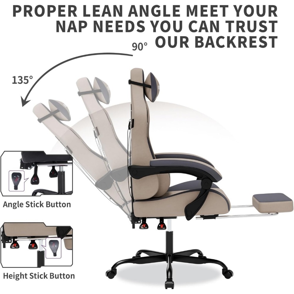 Ergonomic Gaming Chair with Ma - Gaming Chair 评论和价格
