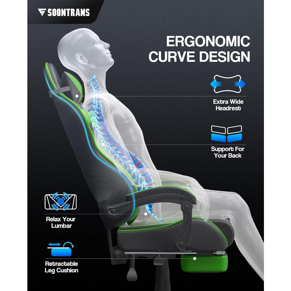Ergonomic Gaming Chair with Fo - Gaming Chair 评论和价格