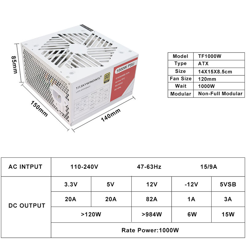 Power Supply 1000 watt gaming  - Pc Gaming Watt 评论和价格